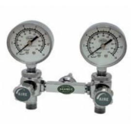 Aditamento doble para aire con manómetro...