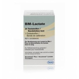 Tiras reactivas bm-lactato con 25 tiras