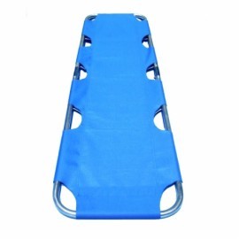 Camilla plegable de aluminio, tela de...